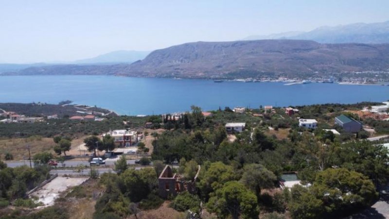 Korakies Kreta, Korakies: Grundstück mit herrlichem Meerblick auf die Souda-Bucht zu verkaufen Grundstück kaufen